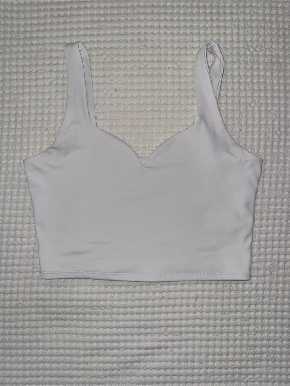 Express White Body Contour High-Compression Tank cropped